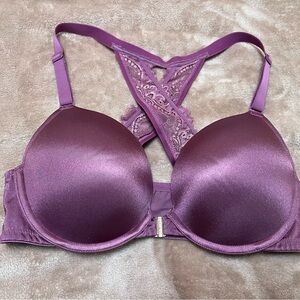 Lane Bryant Cacique Smooth Boost Plunge Bra, Front Close, Racerback, 38D